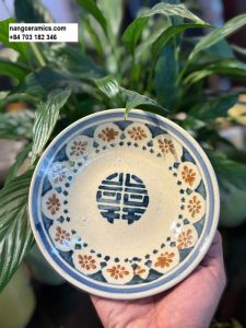 Dĩa 1 Lòng 7 plate nang ceramics